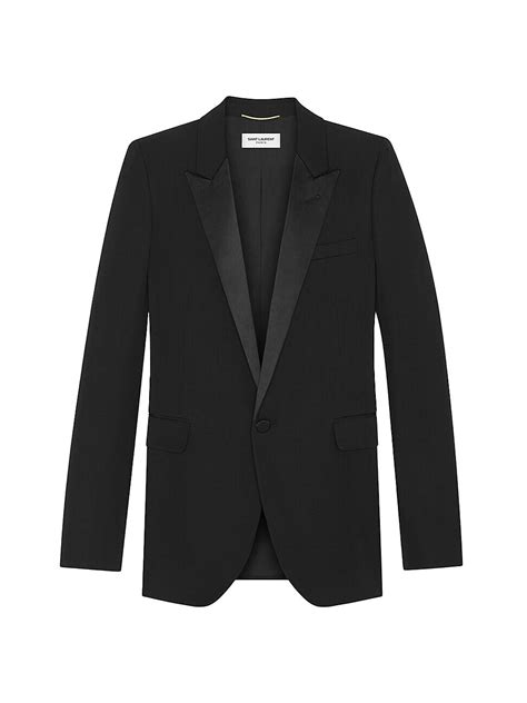 Tuxedo jacket in GRAIN DE POUDRE 